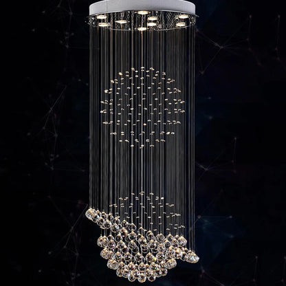 LED Crystal Chandelier Creative home living room bedroom lights dining room lights luxury crystal hanging wire light fixtures