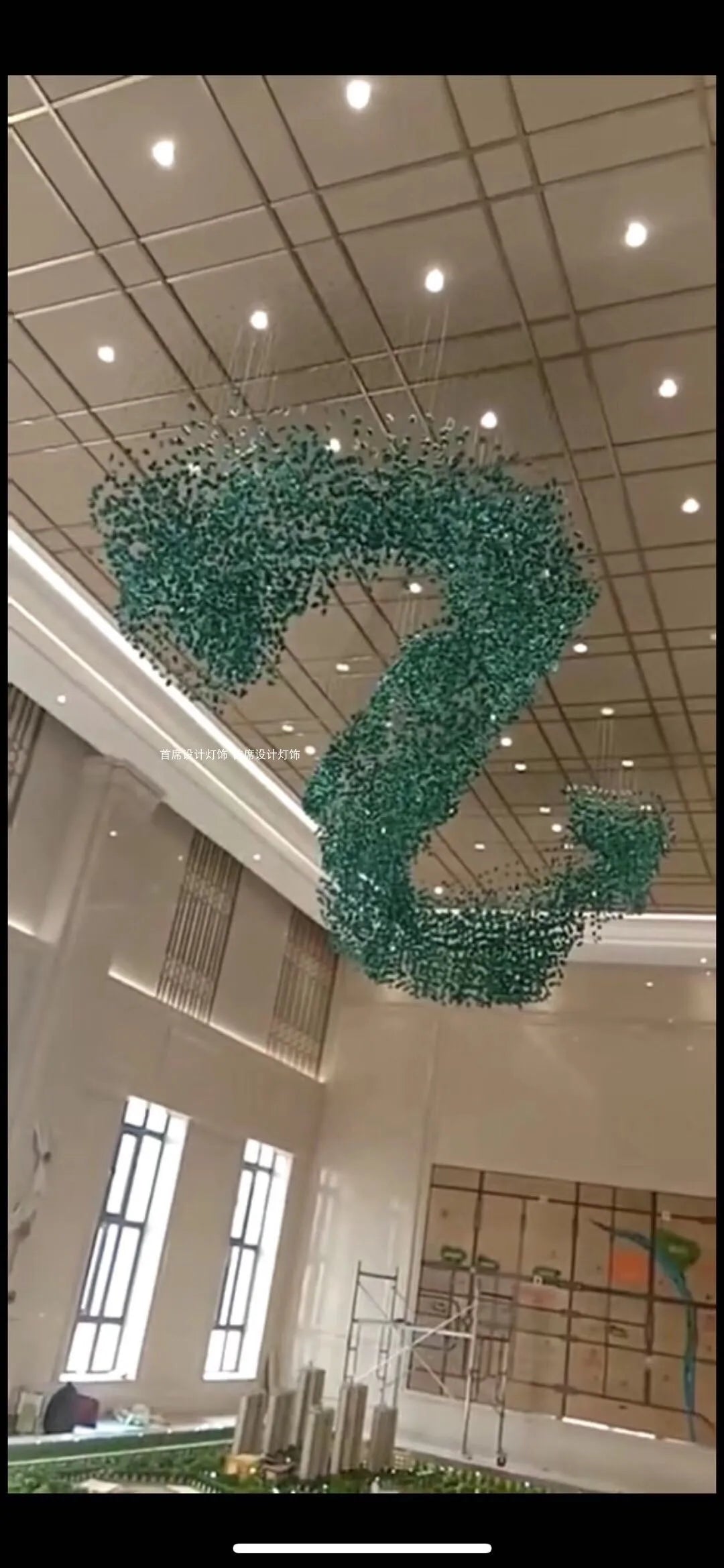 Creative Crystal Stone Pendant Hotel Sales Office Conference Room Sand Table Post-modern Lobby Art Personality Pendant Pendant