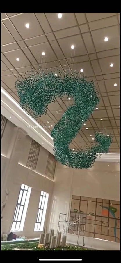 Creative Crystal Stone Pendant Hotel Sales Office Conference Room Sand Table Post-modern Lobby Art Personality Pendant Pendant
