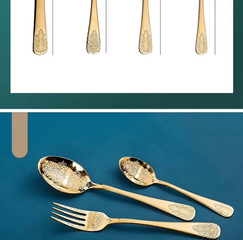 16/24-piece silverware set by 𝕄𝕔 𝕋𝕙𝕖 𝔹𝕝𝕒𝕔𝕜 𝔻𝕚𝕒𝕞𝕠𝕟