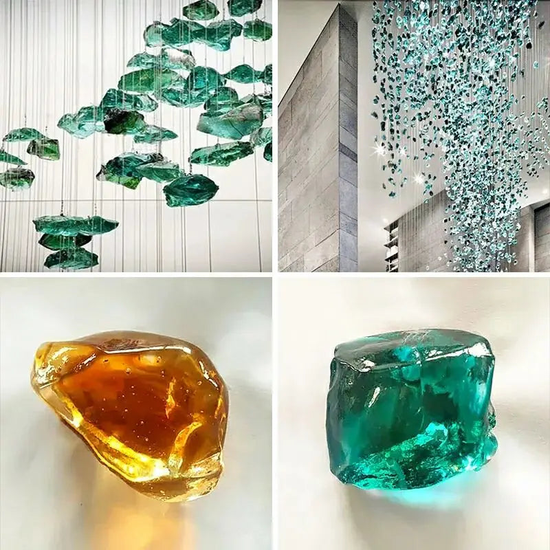 Creative Crystal Stone Pendant Hotel Sales Office Conference Room Sand Table Post-modern Lobby Art Personality Pendant Pendant