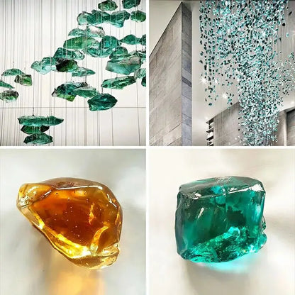 Creative Crystal Stone Pendant Hotel Sales Office Conference Room Sand Table Post-modern Lobby Art Personality Pendant Pendant