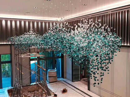 Creative Crystal Stone Pendant Hotel Sales Office Conference Room Sand Table Post-modern Lobby Art Personality Pendant Pendant