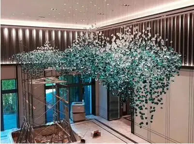 Creative Crystal Stone Pendant Hotel Sales Office Conference Room Sand Table Post-modern Lobby Art Personality Pendant Pendant