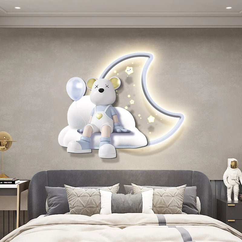 Children's room background wall decoration poster by MC THE BLACK DIAMOND featuring colorful and playful print artwork for kids' space.