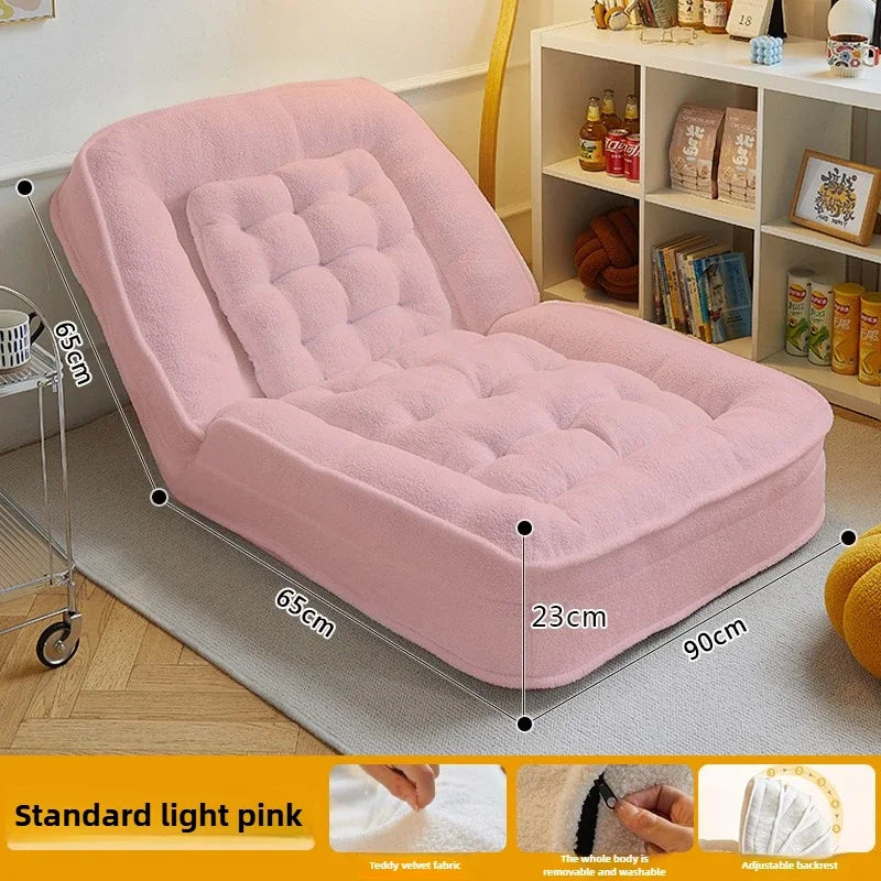Lazy sofa reclining and sleeping single tatami bedroom small sofa folding sofa bed - https://mohammadcollection.com
