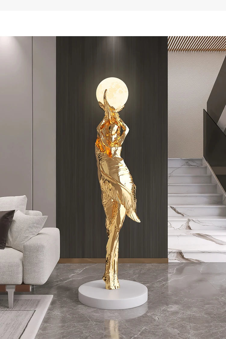 Modern HomeDecor abstract feather girl sculpture by 𝕄𝕔 𝕋𝕙𝕖 𝔹𝕝𝕒𝕔𝕜 𝔻𝕚𝕒𝕞𝕠𝕟
