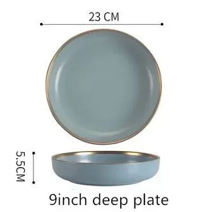 assiette profonde de 9 pouces