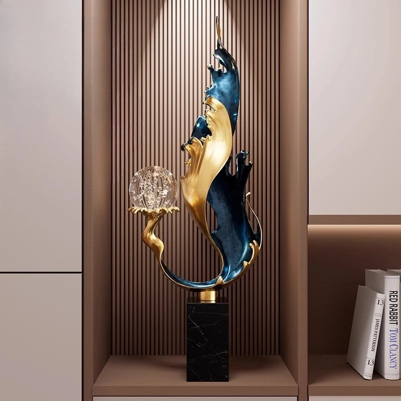 High End Atmosphere Home Accessories Metal Figurine Living Room Feng Shui Ornament Hotel Entrance Niche Office Desk Decoration - 𝕄𝕮 𝕋𝕙𝕖 𝔹𝕝𝕒𝕔𝕜 𝔻𝕚𝕒𝕞𝕠𝕟𝕕