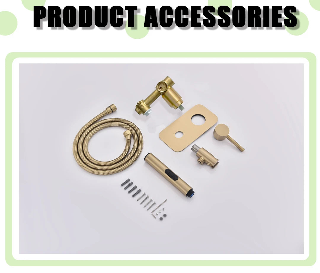 Wall Mounted Bidet Sprayer Faucet