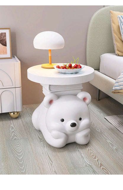 Cream bear living room floor ornaments, home accessories, TV cabinet, sofa side coffee table, bedside table, housewarming gift - 𝕄𝕮 𝕋𝕙𝕖 𝔹𝕝𝕒𝕔𝕜 𝔻𝕚𝕒𝕞𝕠𝕟𝕕