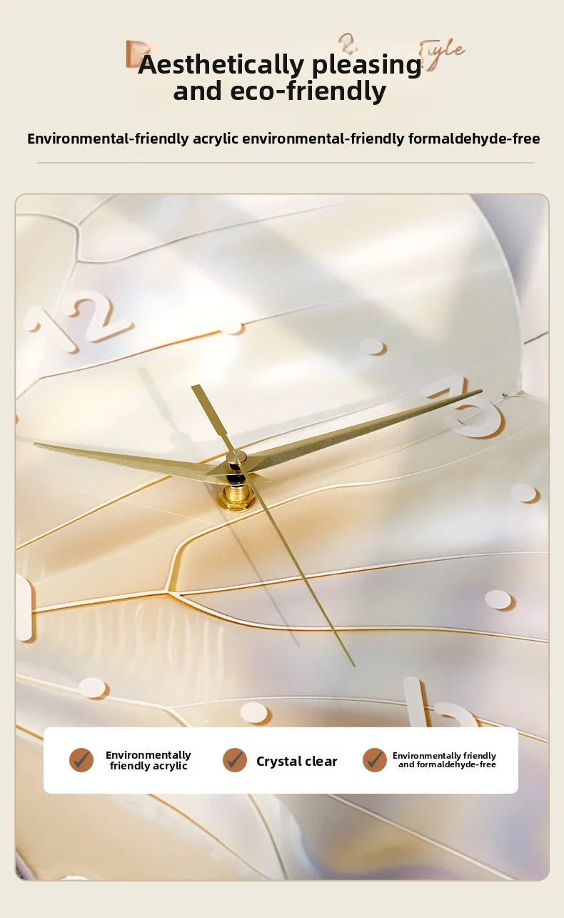 Double-sided white digital wall clock by MC THE BLACK DIAMOND, featuring a corner painting design and mute functionality.