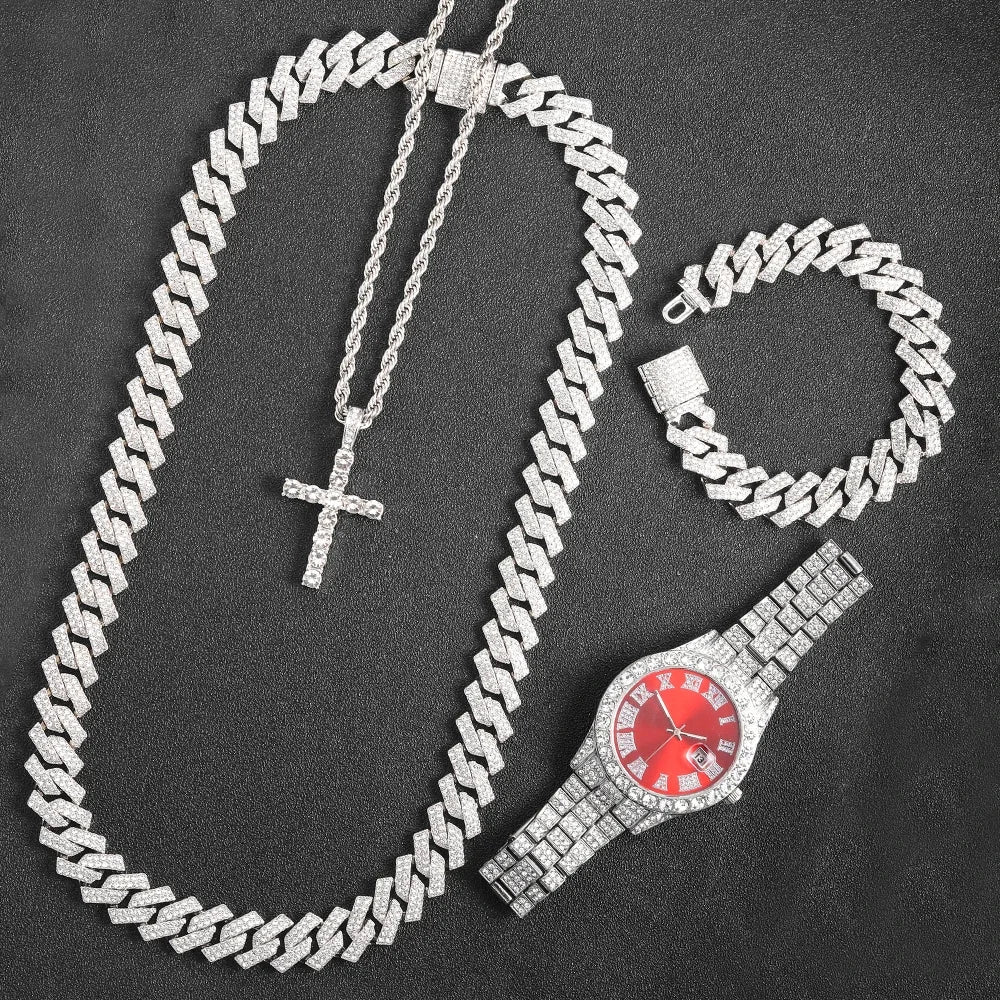 Men's 16mm Hip Hop Miami Cuban Link Chain Necklace by 𝕄𝕮 𝕋𝕙𝕖 𝔹𝕝𝕒𝕔𝕜 𝔻𝕚𝕒𝕞�