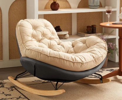 Home Balcony Casual Rocking Chair Lounge Comfortable Sofa Iving Room Bedroom Nordic Luxury Furniture Chaise Lounge Accessories - https://mohammadcollection.com