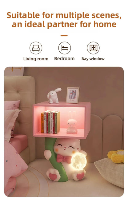 Cartoon Cute Cat Figurine Bedside Table Girl Children&