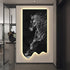 Modern art horse wall decor poster by MC The Black Diamond, luminous hanging painting with LED light for living room or corridor.
