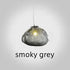 Modern Cloud Design Smoky Grey Glass Pendant Light  Art Hanging Lamp Decorative Blown Glass Pendant Lamp Restaurant Chandelier - https://mohammadcollection.com