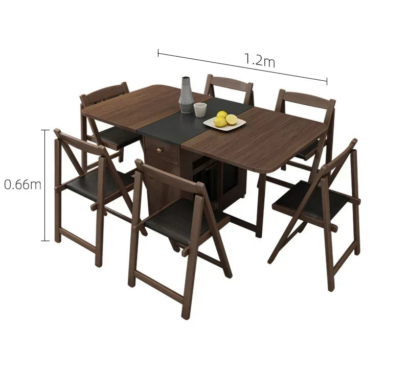 Folding wooden party and study table for kids by MC the Black Diamond, perfect for dining, play, or homework in a children's room.