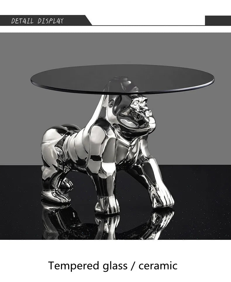 Creative Coffee Table Octopus Gorilla Glass Table Design Light Luxury Living Room Sofa Side Table Tea Table Home Decor Furniture - https://mohammadcollection.com