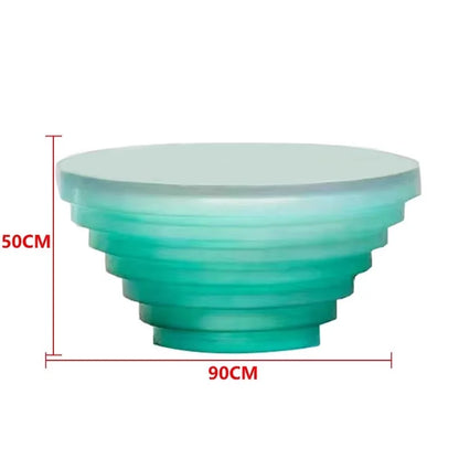 Creative transparent chair resin furniture floor ornament coffee table table - https://mohammadcollection.com