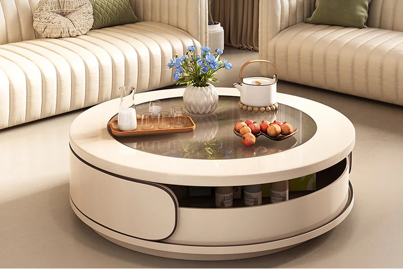 Minimalist Nordic-style black coffee table by MC THE BLACK DIAMOND, featuring sleek design and modern aesthetic.