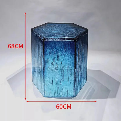 Creative transparent chair resin furniture floor ornament coffee table table - https://mohammadcollection.com