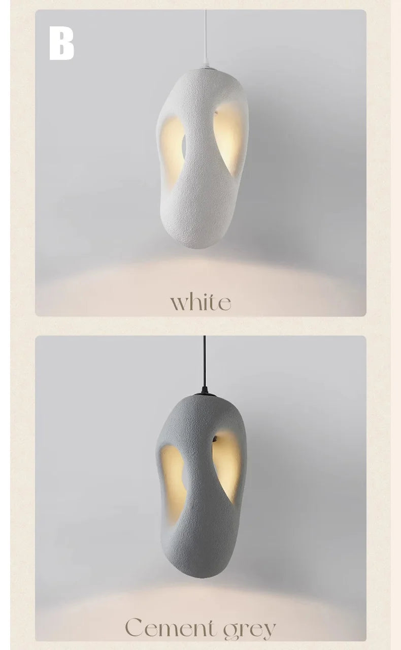 Nordic Villa Stairs Wabi Sabi E27 Led Pendant Lights