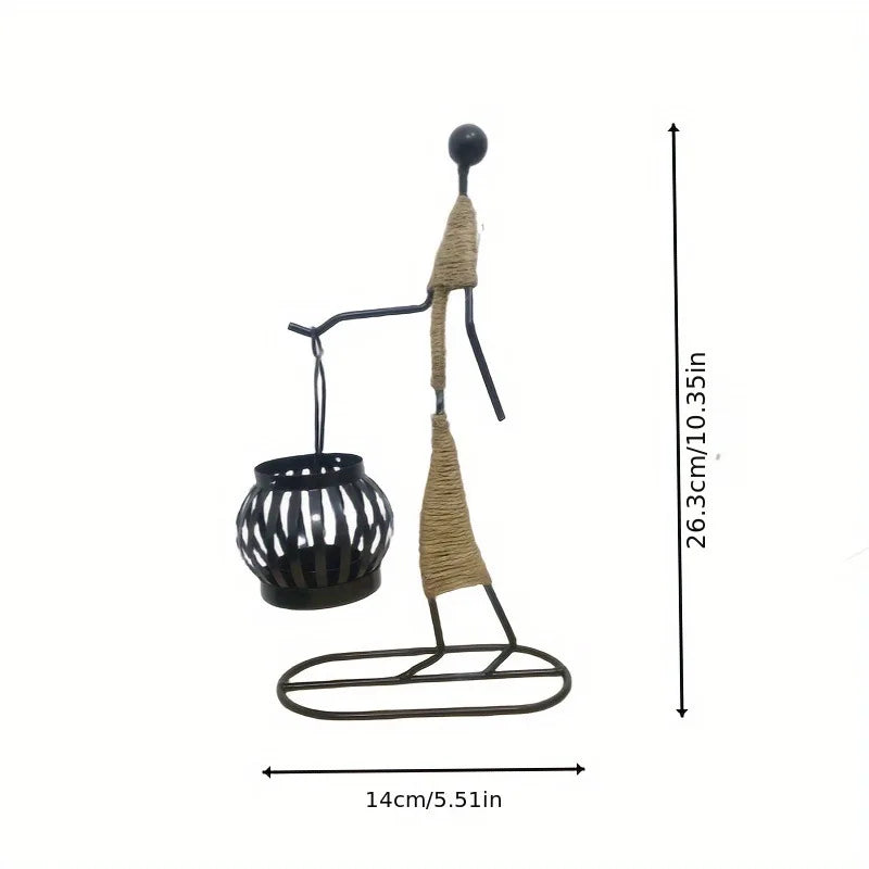 Nordic Metal Candlestick Abstract Character Sculpture Candle Holder Decors Handmade Figurines Home Decoration Art Gifts Hot 2024 - https://mohammadcollection.com
