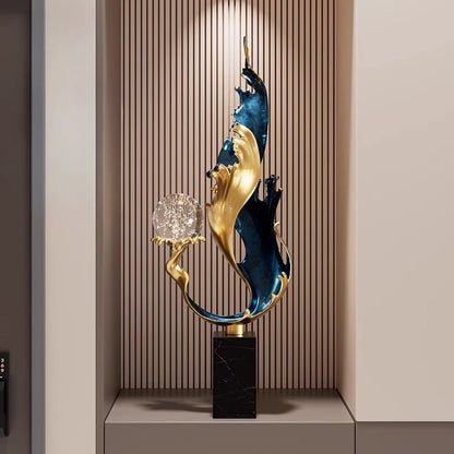 High End Atmosphere Home Accessories Metal Figurine Living Room Feng Shui Ornament Hotel Entrance Niche Office Desk Decoration - 𝕄𝕮 𝕋𝕙𝕖 𝔹𝕝𝕒𝕔𝕜 𝔻𝕚𝕒𝕞𝕠𝕟𝕕