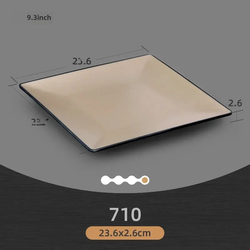 Rectangular melamine dinner plates by 𝕄𝕔 𝕋𝕙𝕖 𝔹𝕝𝕒𝕔𝕜 𝔻𝕚𝕒𝕞𝕠𝕟�