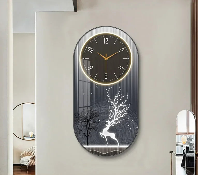 Nordic luxury Wall Clock Living Room Household Fashion Restaurant Decorative Painting Creative Wall Hanging Silent Clock - https://mohammadcollection.com