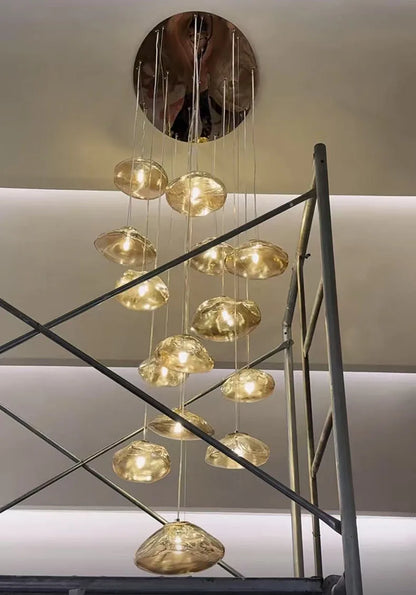 Nordic home decoration, stair chandelier, living room bedroom and dining room Pendant lights, ceiling light, indoor lighting
