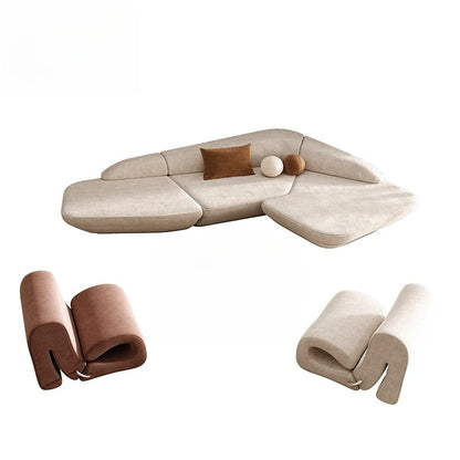 Aesthetics Curved Luxury Sofa Leisure Reception Corner Cute Sofa Office Negotiation Designer Art Muebles Entrance Hall Furniture