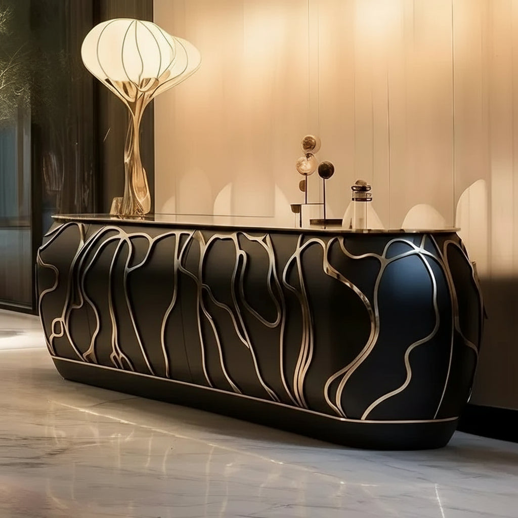 PSimple design Art Aesthetics Home dining side cabinet Italian postmodern luxury furniture - https://mohammadcollection.com