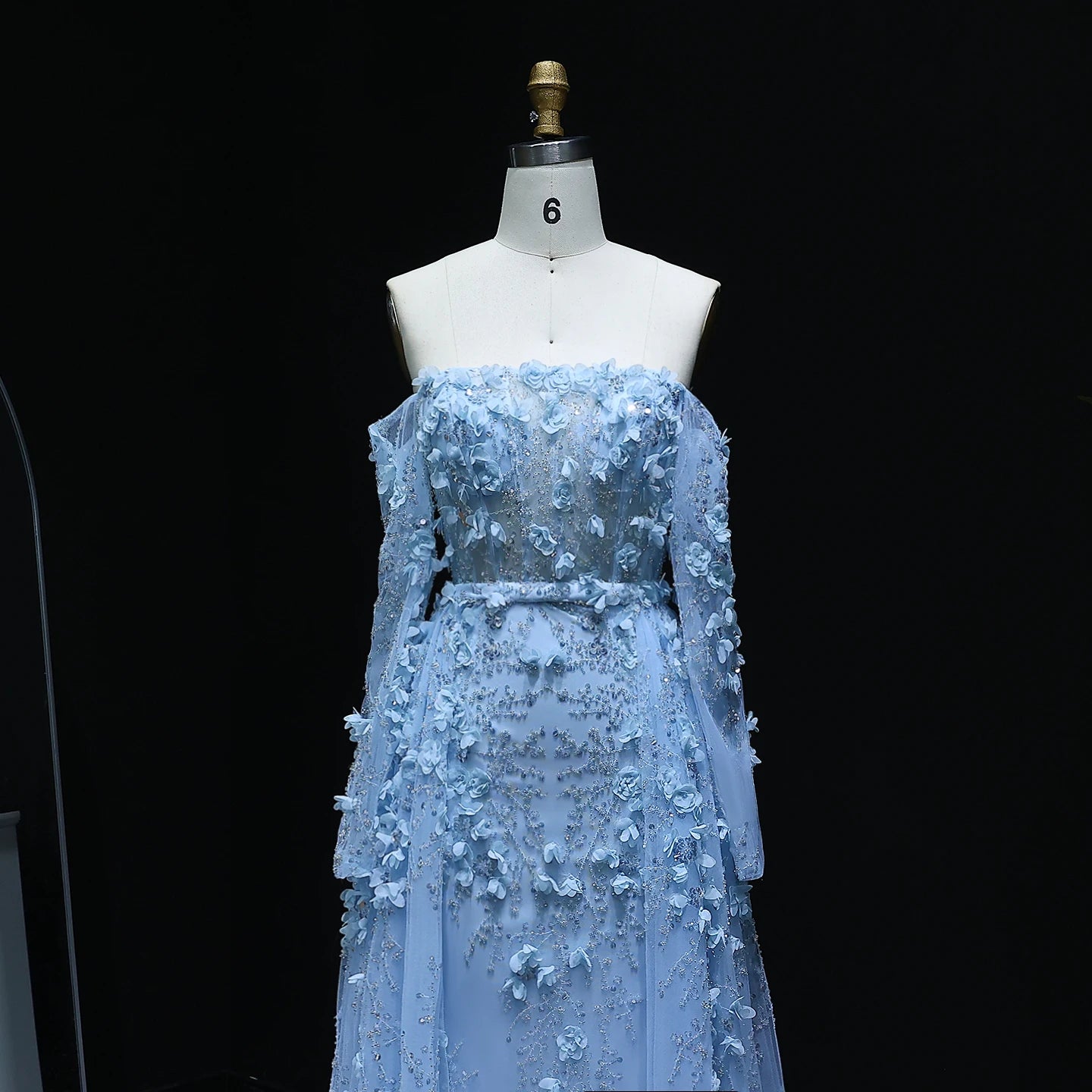MC Elegant 3D Flowers Dubai Evening Dress