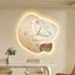 Modern MC THE BLACK DIAMOND wall clock with silent movement, digital display, suitable for living and dining room wall decoration.