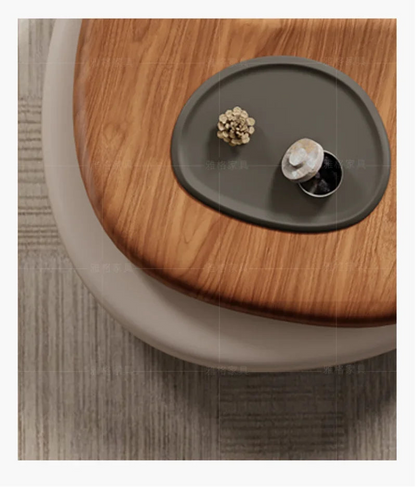 Modern rotating coffee table by MC THE BLACK DIAMOND featuring a minimalist Italian design, perfect for large apartments.