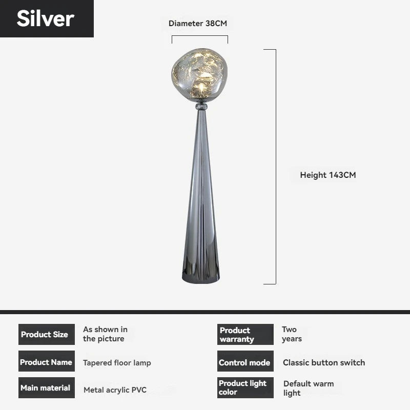 Lava Floor Lamp Black For Living Room Bedroom Post-Modern Corner Floor Lamps With Smoke Gray Shade Standing Lights Table Lamp - https://mohammadcollection.com