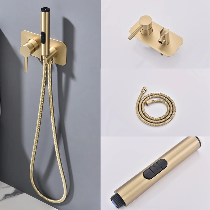 Wall Mounted Bidet Sprayer Faucet