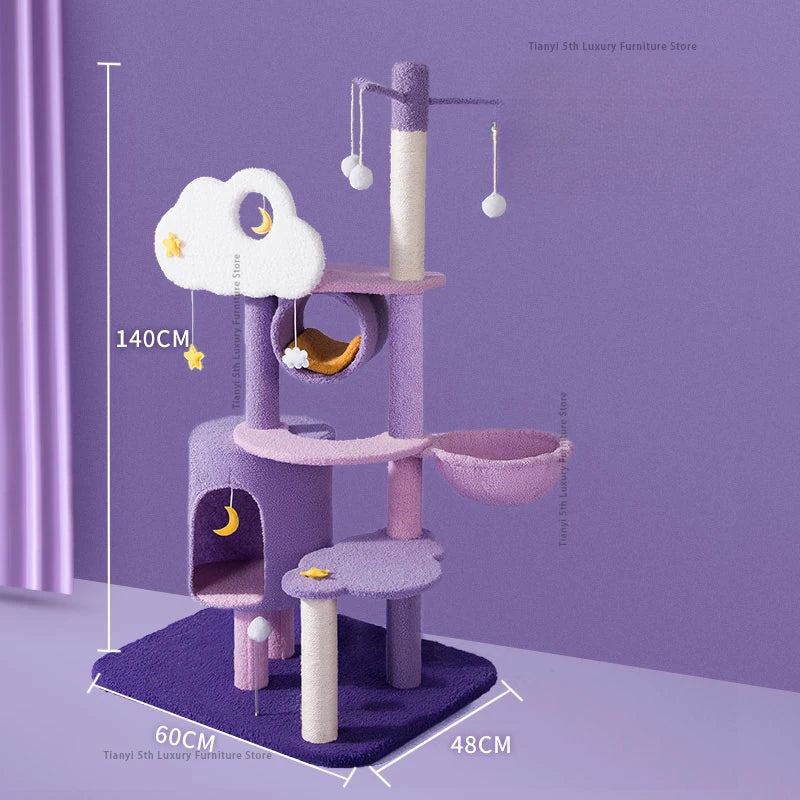Designers Denmark Cat Climbing Frame Nordic Luxury Space Capsule Cat Tree Scratching Post Cat Castle Pet Products Árbol Gato FYC