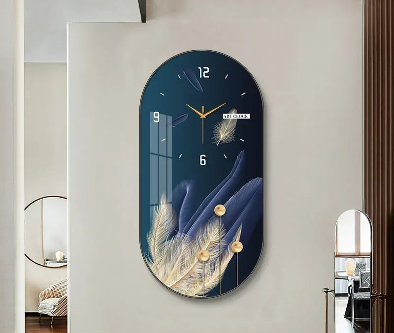 Nordic luxury Wall Clock Living Room Household Fashion Restaurant Decorative Painting Creative Wall Hanging Silent Clock - https://mohammadcollection.com