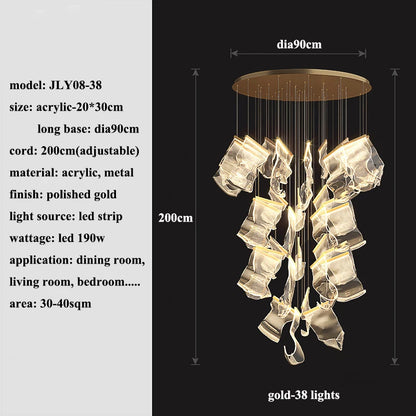 Modern Led Chandeliers Lighting Living Dining Room