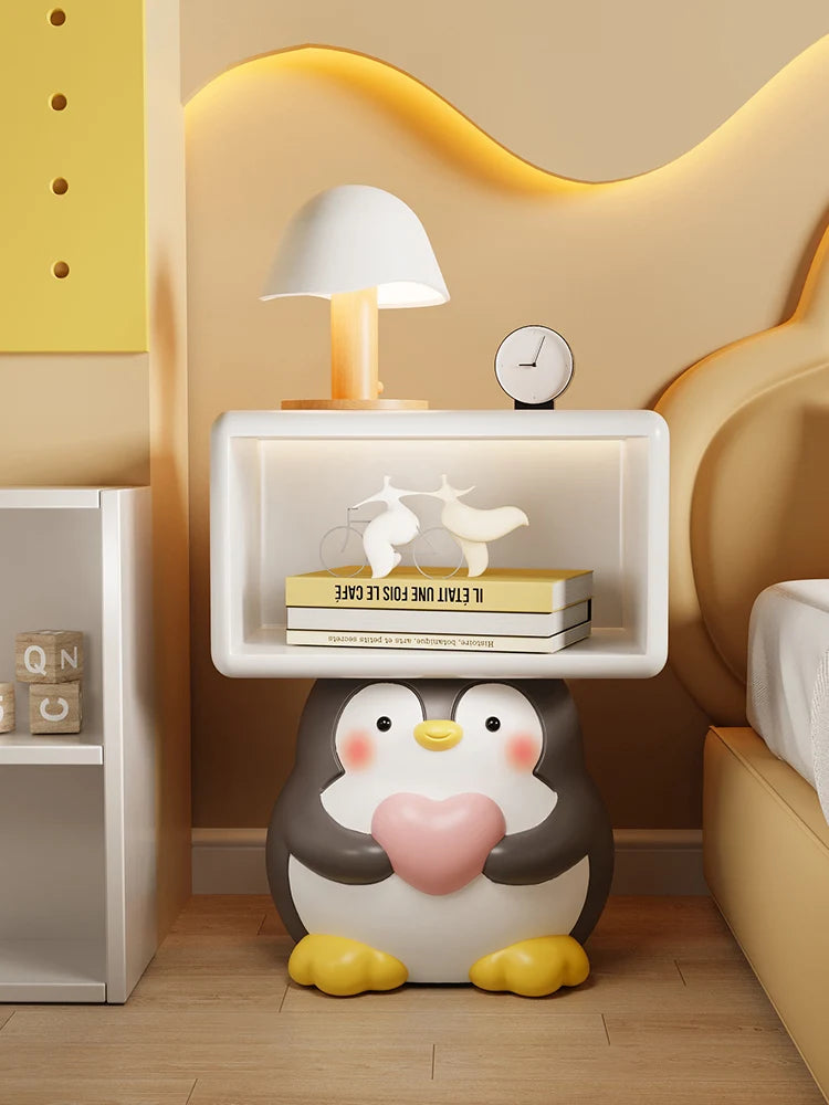 Cute penguin bedside table by MC THE BLACK DIAMOND, children&