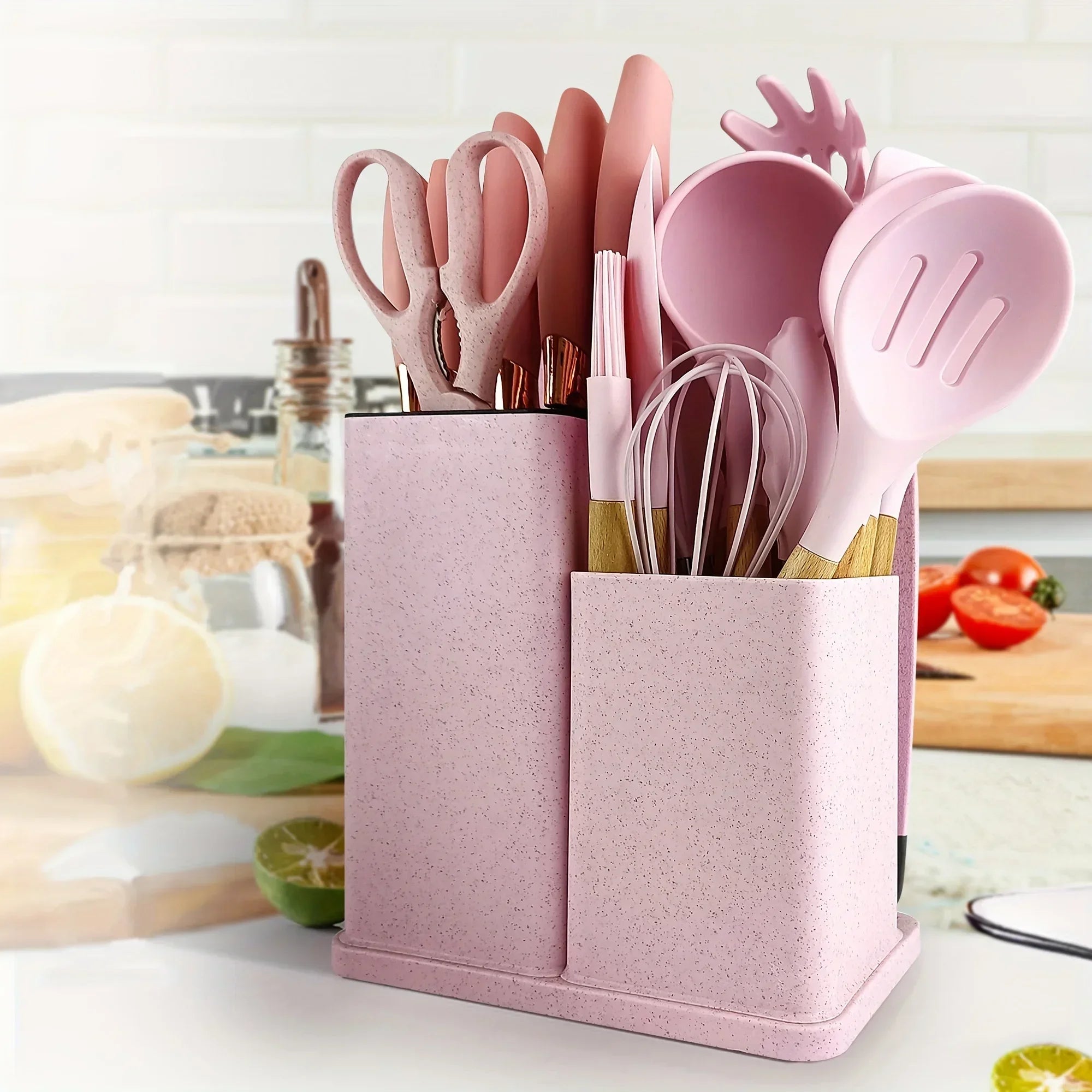 Set of 19 non-stick silicone kitchen utensils from 𝕄𝕔 𝕋𝕙𝕖 𝔹𝕝𝕒𝕔𝕜 𝔻𝕚𝕒𝕞𝕠�