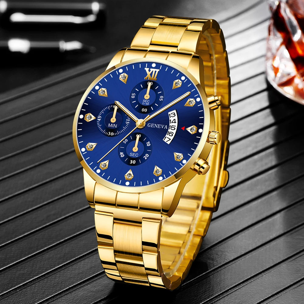 Couple alloy quartz watch men and women casual and fashionable watch clocks - https://mohammadcollection.com