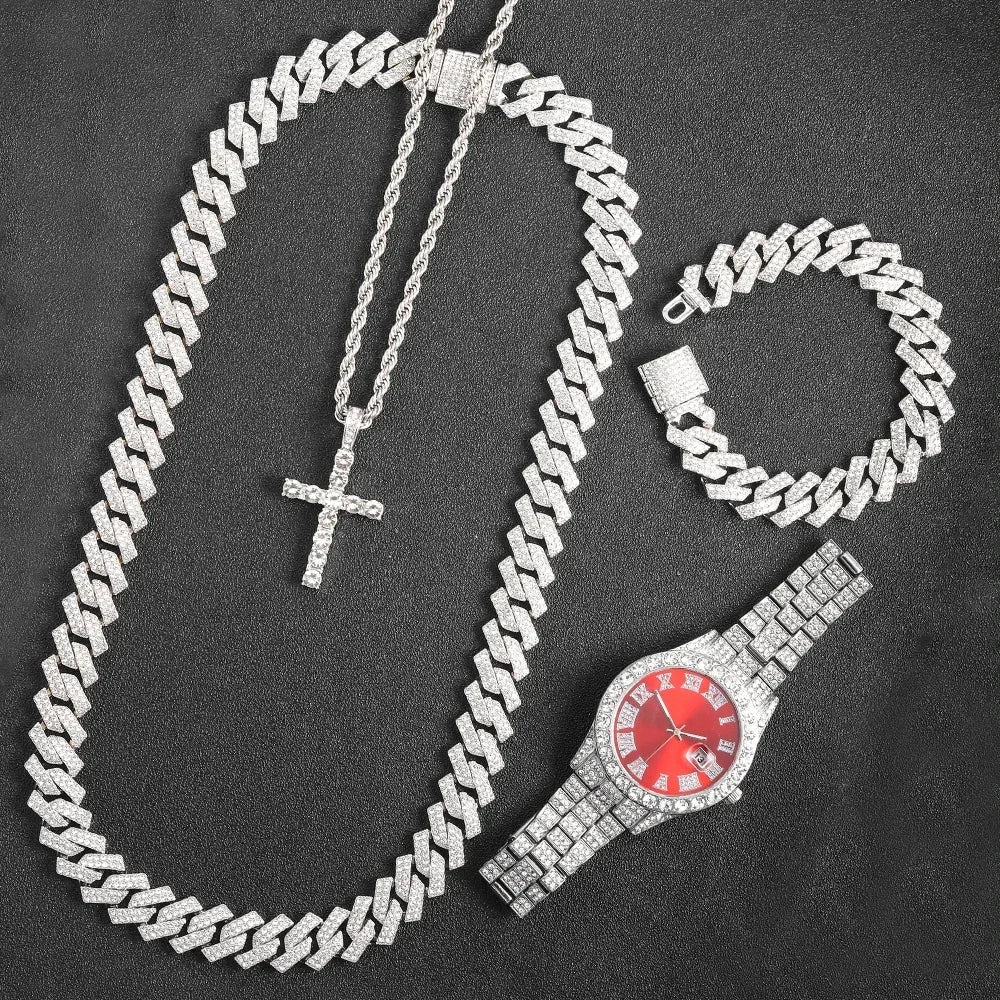 Men's 16mm Hip Hop Miami Cuban Link Chain Necklace by 𝕄𝕔 𝕋𝕙𝕖 𝔹𝕝𝕒𝕔𝕜 𝔻𝕚𝕒𝕞�