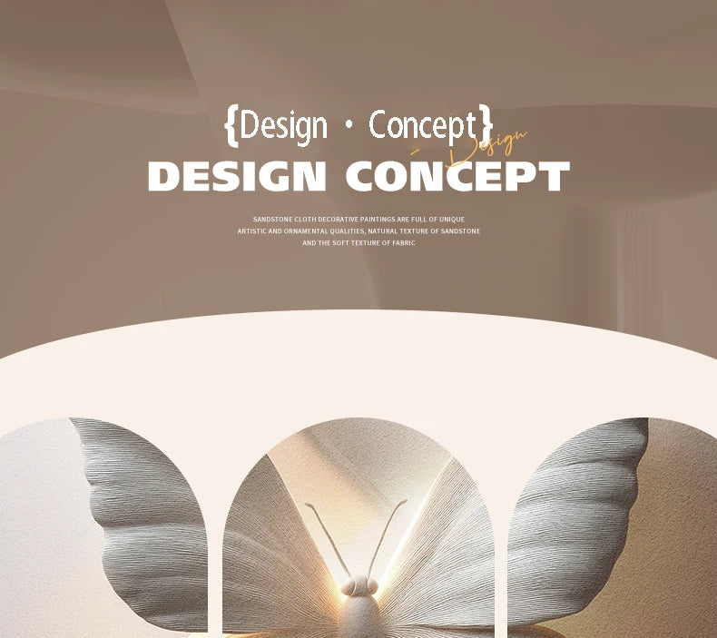 MC THE BLACK DIAMOND premium butterfly wall light fixture for living room decoration, featuring elegant butterfly-shaped design.