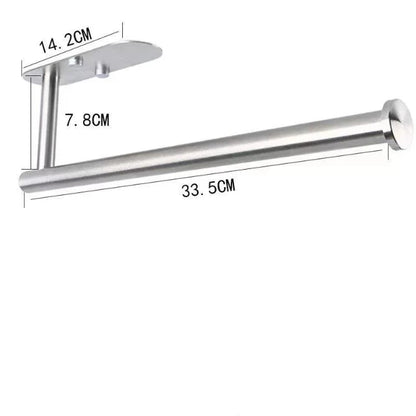 Self-Adhesive Under Cabinet Paper Towel Holders for Kitchen Paper Towels Available in Adhesive Screws Stainless Steel - https://mohammadcollection.com