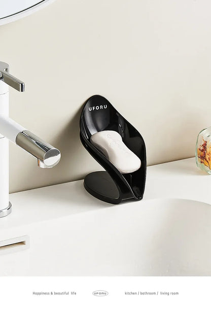 Modern Light Luxury Bathroom Soap Holder - Multi-Functional Countertop Storage Box with Self-Draining Design &amp; Leak-Proof Base - https://mohammadcollection.com