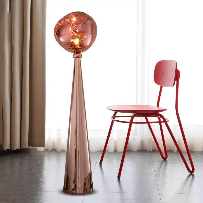 Lava Floor Lamp Black For Living Room Bedroom Post-Modern Corner Floor Lamps With Smoke Gray Shade Standing Lights Table Lamp - https://mohammadcollection.com